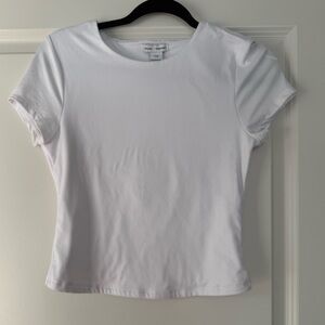 Casual Crewneck Women’s Tee - White